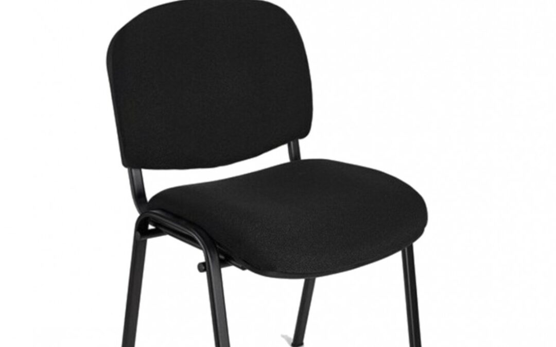 SILLA CONFIDENTE FISSA TUBO NEGRO